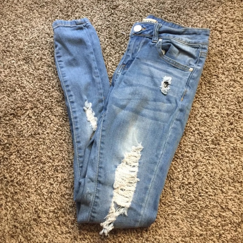 Jeans with fishnets